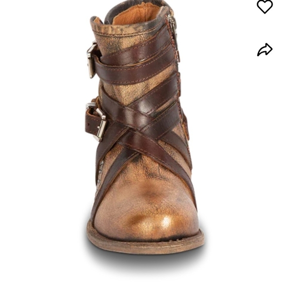 NEW Freebird Redmond NIB Ankle Boots Moto Western Bohemian Booties Harness Fall - Picture 7 of 16